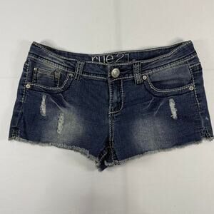 Rue 21 Vintage Low Rise Micro Shorts Size 7/8
